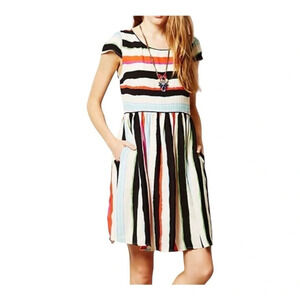 Maeve Peralta Multicolored Striped Dress